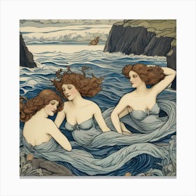 Sirens of the undertow Canvas Print
