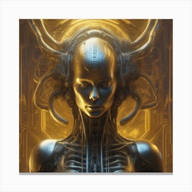 Futuristic Woman 24 Canvas Print