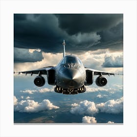 F-16 Fighter Jet In The Sky Canvas Print