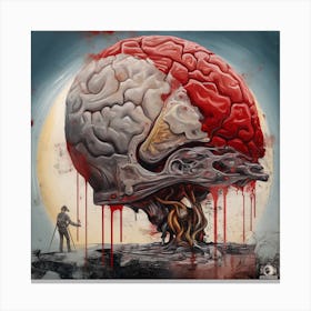 Bloody Brain Canvas Print