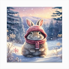 Snow Bunny 1 Canvas Print