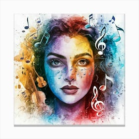 Music Notes 2 Canvas Print