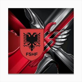 Albania National Football Team Logo Wall Art 2 Canvas Print