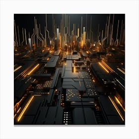 Futuristic City 6 Canvas Print