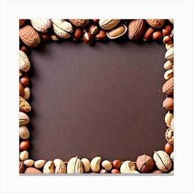 Frame Of Nuts Canvas Print