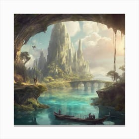 Fantasy Landscape Hd Wallpaper Canvas Print