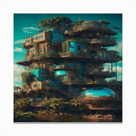 House On A Hill Canvas Print