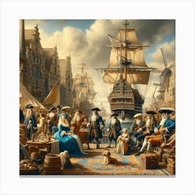 Merchants Of Amsterdam Canvas Print