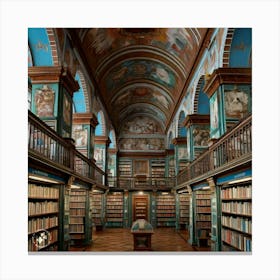 Library Of The University Of Vienna 2 Canvas Print