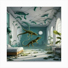 Lizard Hotel Canvas Print