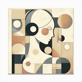 Abstract Girl Painting 2 Canvas Print