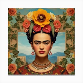 Default Default Vintage Frida Kahlo For Defferent Seasons Aest 0 (1) Canvas Print