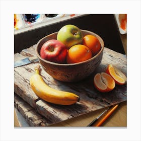 Fruit Bowl Canvas Print