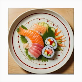 Sushi Stock Videos & Royalty-Free Footage Canvas Print