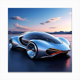 Futuristic Concept Car art print Canvas Print