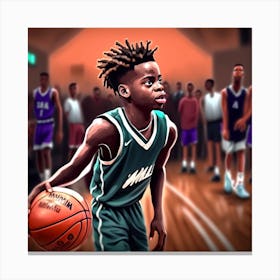 Basketball Player Canvas Print