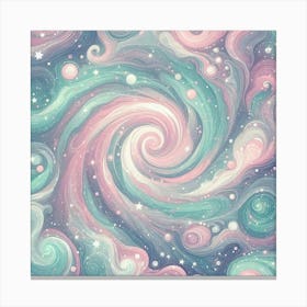 Galaxy Swirl Pattern Canvas Print