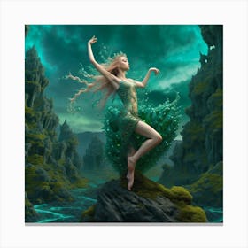 dance, magic nymph Canvas Print