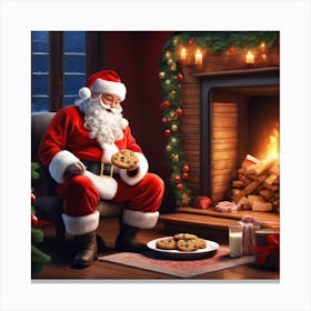 Christmas Santa 38 Canvas Print