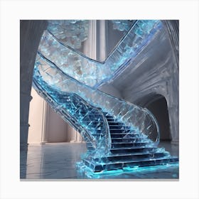 Ice Staircase Canvas Print