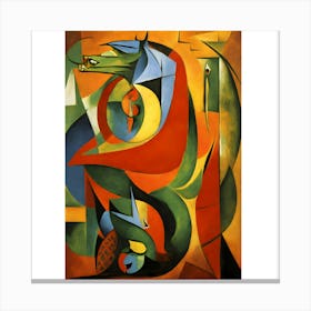 Horse By Cubism Canvas Print