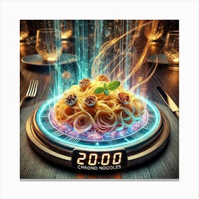 Chrono Noodles Canvas Print