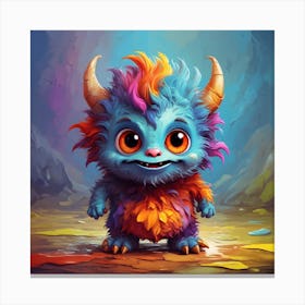 Monster Art Canvas Print