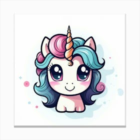 Cute Unicorn 627 Canvas Print