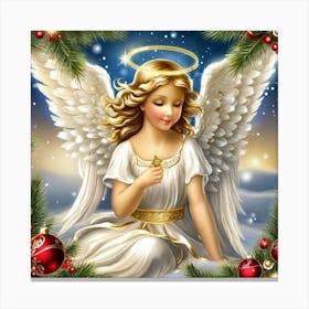 Angel Christmas Canvas Print