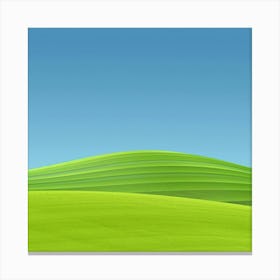 Green Field Canvas Print