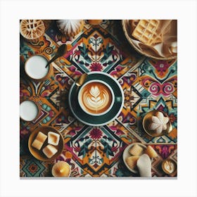 Coffee And Desserts Canvas Print