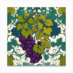 william morris Grapes And Vines Canvas Print