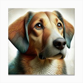 Portrait Of A Dog 5 Canvas Print