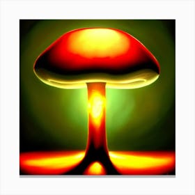 Mushroom Painting Canvas Print