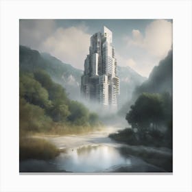 Futuristic City Canvas Print