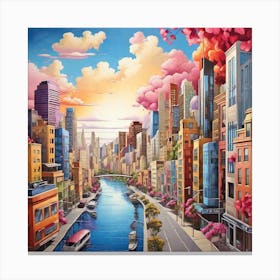 Cityscape 4 Canvas Print