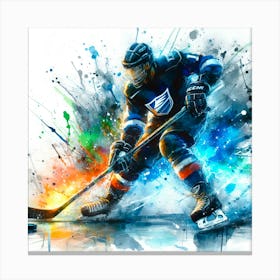 Hockey Player Canvas Print