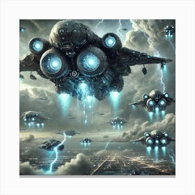 Vortex Assault Carriers Storm Drone Deployment Canvas Print