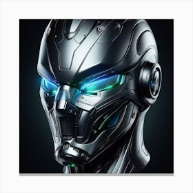 Robot Head Canvas Print