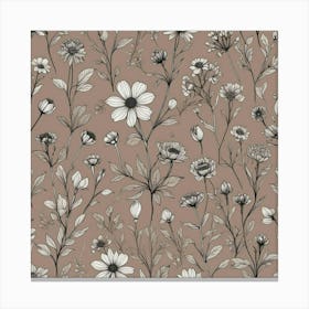 Floral Wallpaper 21 Canvas Print