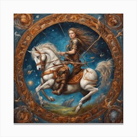 Sagittarius the Archer Canvas Print