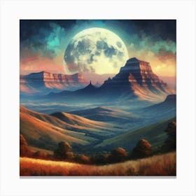 Landscape Painting 1 Canvas Print