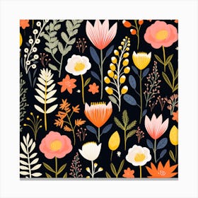 Floral Pattern 1 Canvas Print