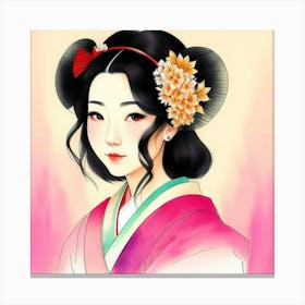 Layers of Legacy: The Art of the Geisha Canvas Print