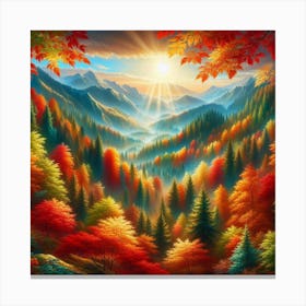 Autumn In The Mountains 3 Canvas Print