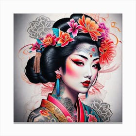 Geisha 175 Canvas Print