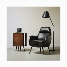 Chair And A Lamp Canvas Print