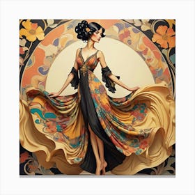 Nouveau Woman 1 Canvas Print