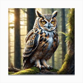 Great Horned Owl 10 Canvas Print