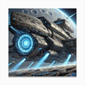 Lunar Colossus Converted Canvas Print